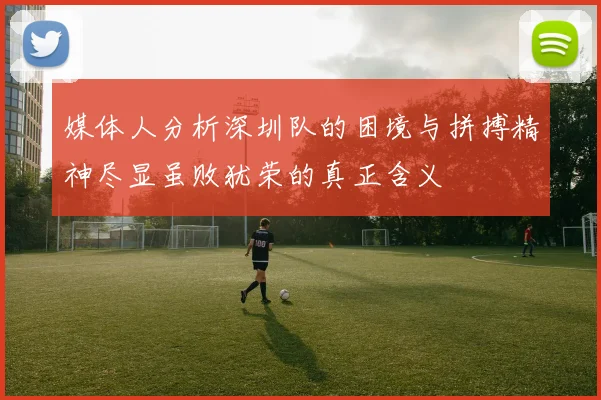 媒体人分析深圳队的困境与拼搏精神尽显虽败犹荣的真正含义